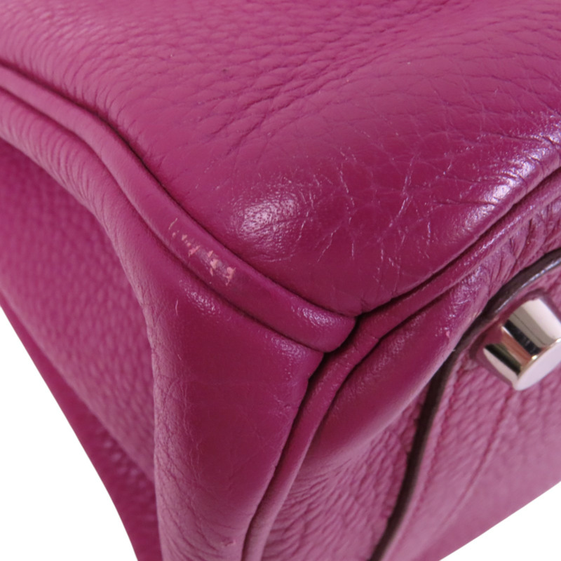 HERMES Togo皮革Birkin 30銀扣手挽袋-12