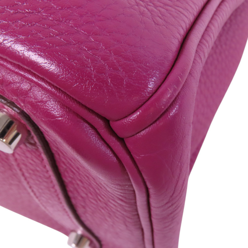 HERMES Togo皮革Birkin 30銀扣手挽袋-13