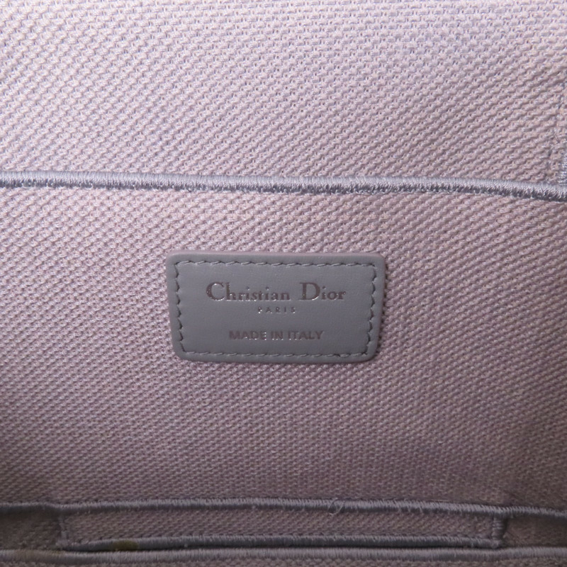 Dior 帆布Vanity Case銀扣手挽袋-5