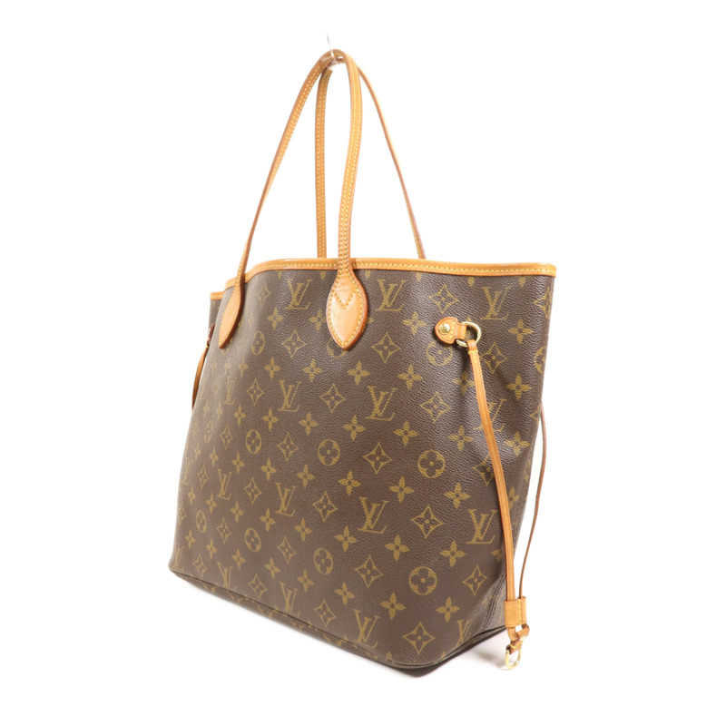 LOUIS VUITTON Monogram Neverfull MM金扣手挽袋-2