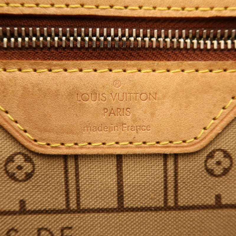 LOUIS VUITTON Monogram Neverfull MM金扣手挽袋-5