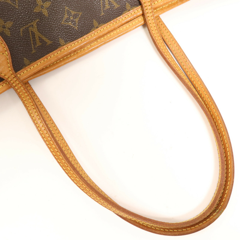 LOUIS VUITTON Monogram Neverfull MM金扣手挽袋-7