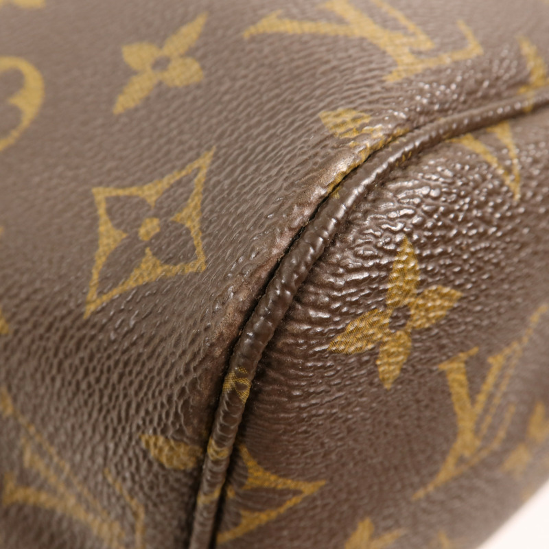 LOUIS VUITTON Monogram Neverfull MM金扣手挽袋-10