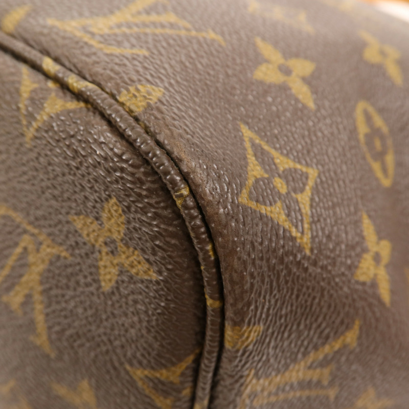 LOUIS VUITTON Monogram Neverfull MM金扣手挽袋-11