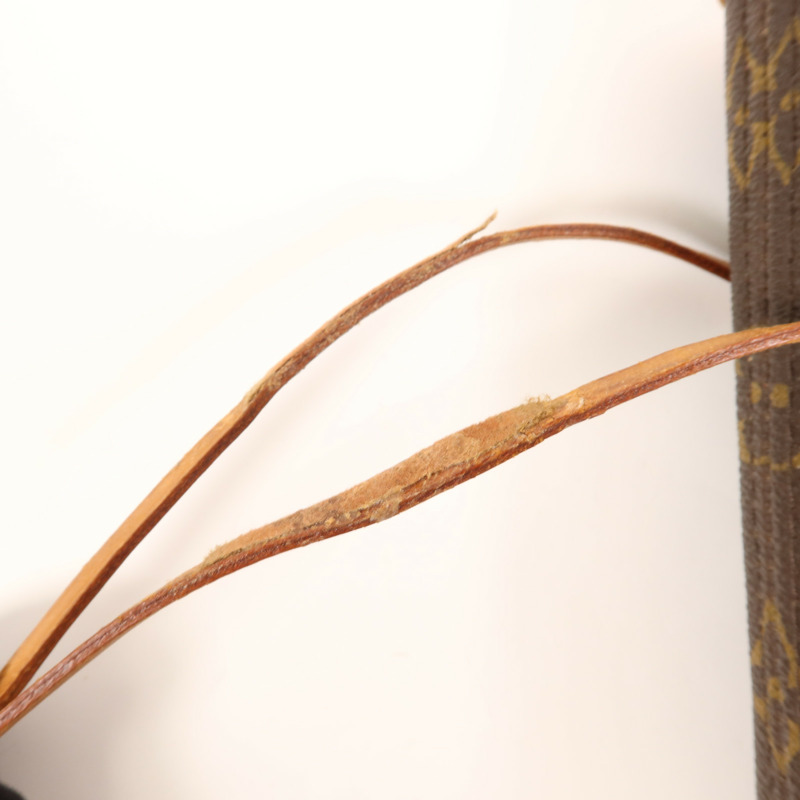 LOUIS VUITTON Monogram Neverfull MM金扣手挽袋-20