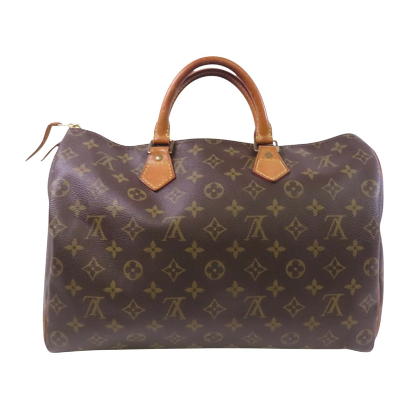 LOUIS VUITTON Monogram Speedy 35金扣手挽袋-1