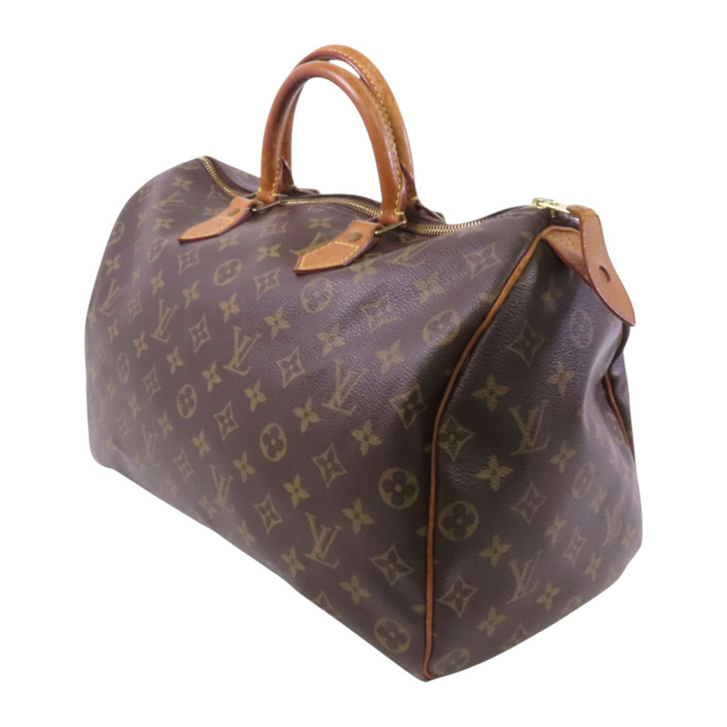 LOUIS VUITTON Monogram Speedy 35金扣手挽袋-2