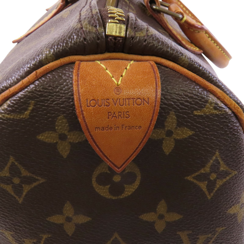 LOUIS VUITTON Monogram Speedy 35金扣手挽袋-5