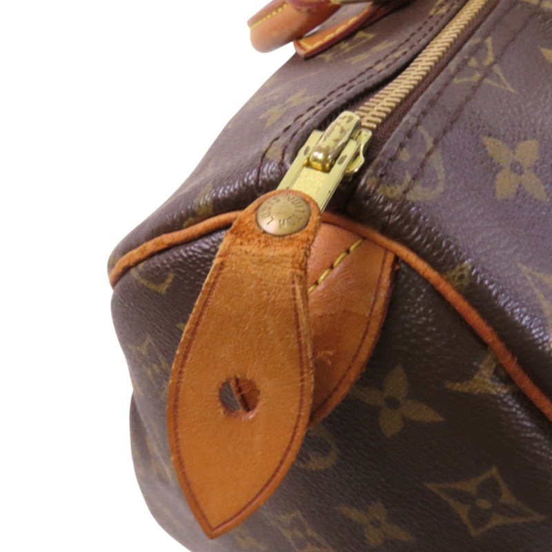 LOUIS VUITTON Monogram Speedy 35金扣手挽袋-8