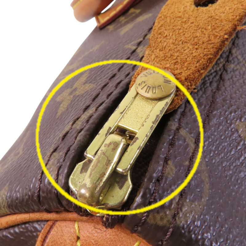 LOUIS VUITTON Monogram Speedy 35金扣手挽袋-15