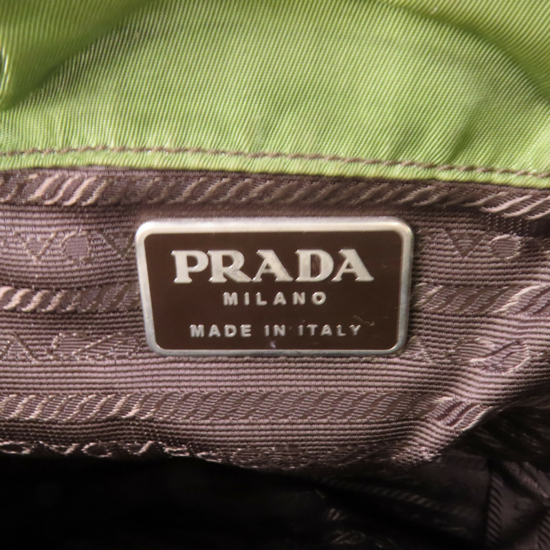 PRADA 尼龍Rucksack銀扣背包-6