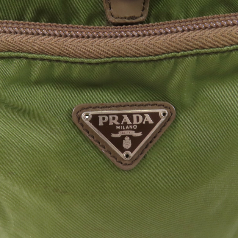 PRADA 尼龍Rucksack銀扣背包-14