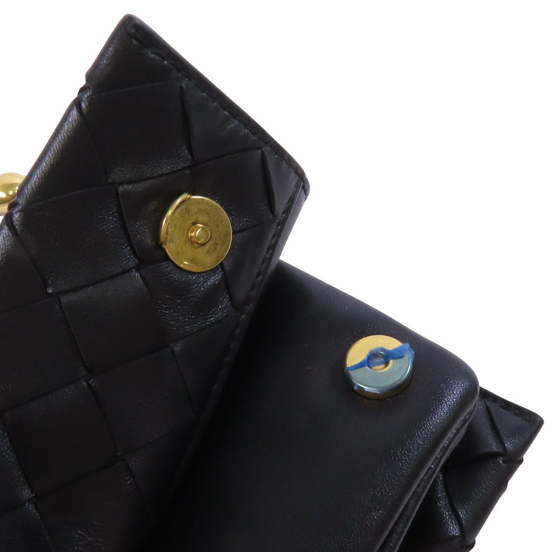 BOTTEGA VENETA 織紋皮革Shoulder Bag金扣肩背袋-9