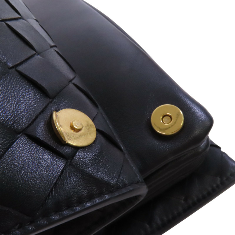 BOTTEGA VENETA 織紋皮革Shoulder Bag金扣肩背袋-14
