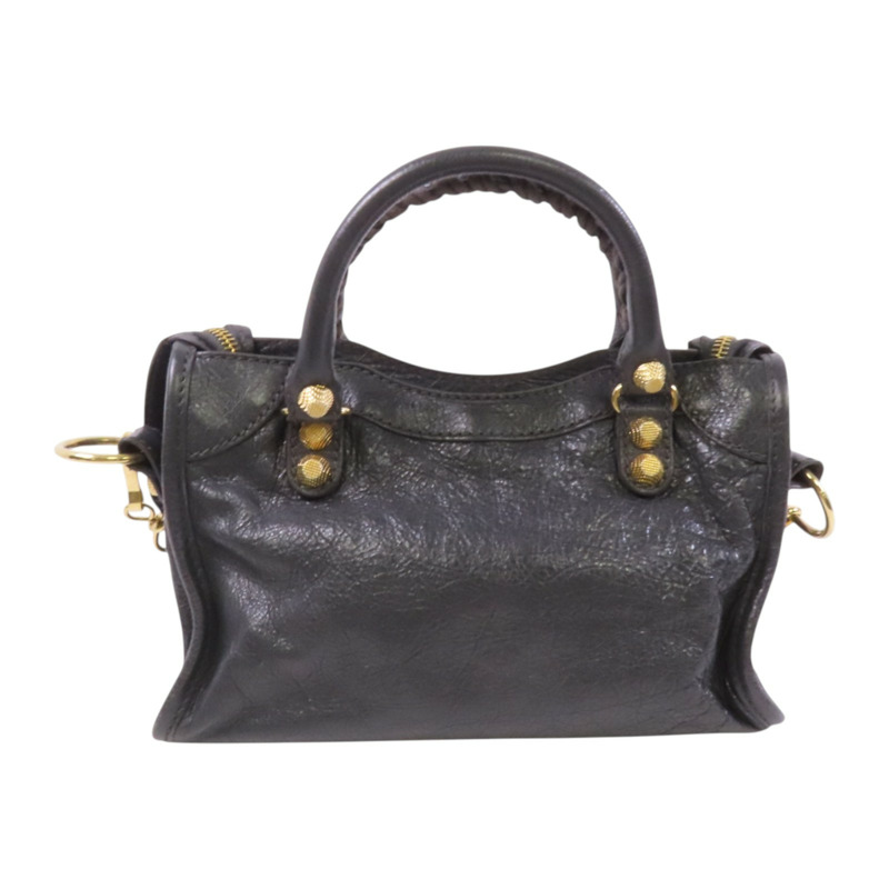 BALENCIAGA 牛皮皮革Mini City金扣手挽肩背兩用袋-1