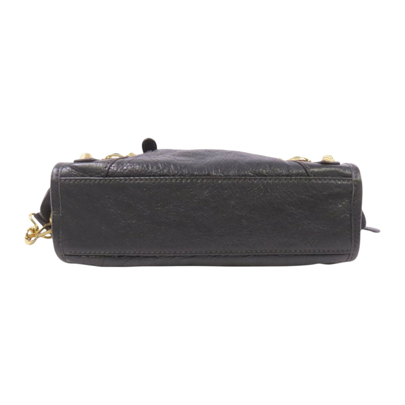 BALENCIAGA 牛皮皮革Mini City金扣手挽肩背兩用袋-3