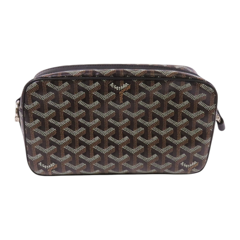 GOYARD 塗層帆布Cap Vert Pm銀扣肩背袋-1