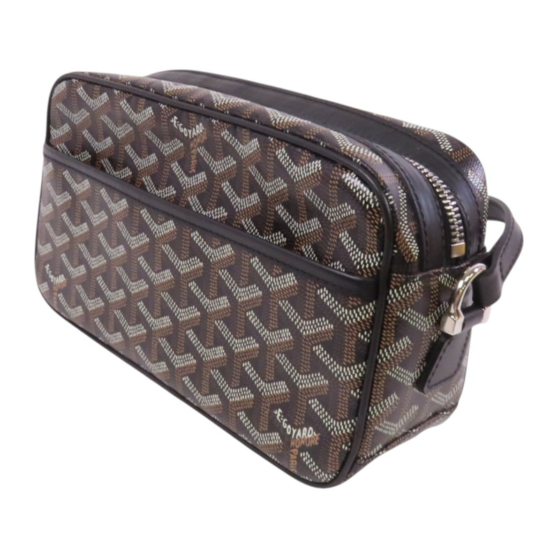 GOYARD 塗層帆布Cap Vert Pm銀扣肩背袋-2