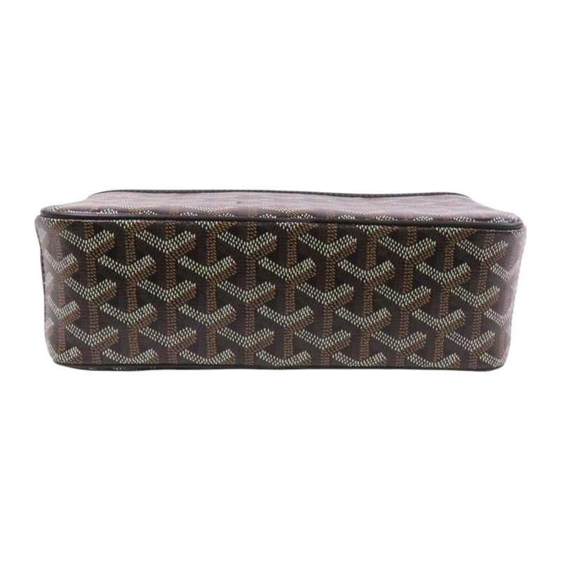 GOYARD 塗層帆布Cap Vert Pm銀扣肩背袋-3