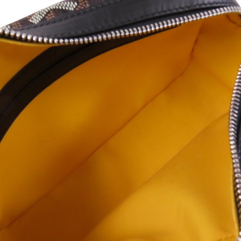 GOYARD 塗層帆布Cap Vert Pm銀扣肩背袋-4