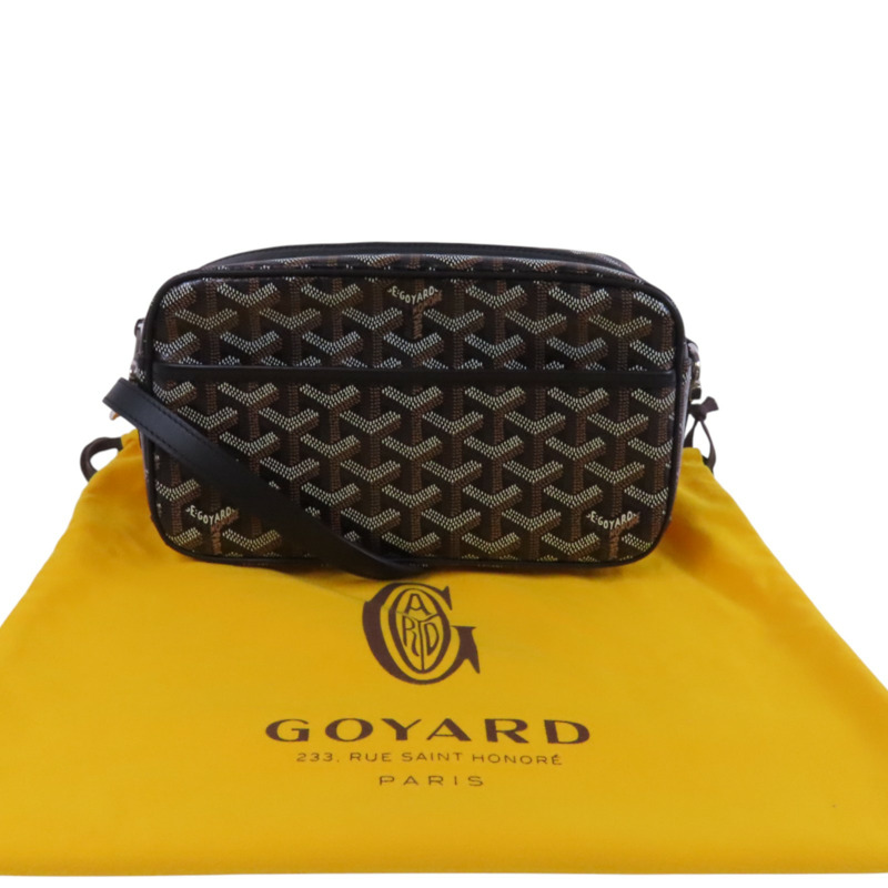 GOYARD 塗層帆布Cap Vert Pm銀扣肩背袋-9