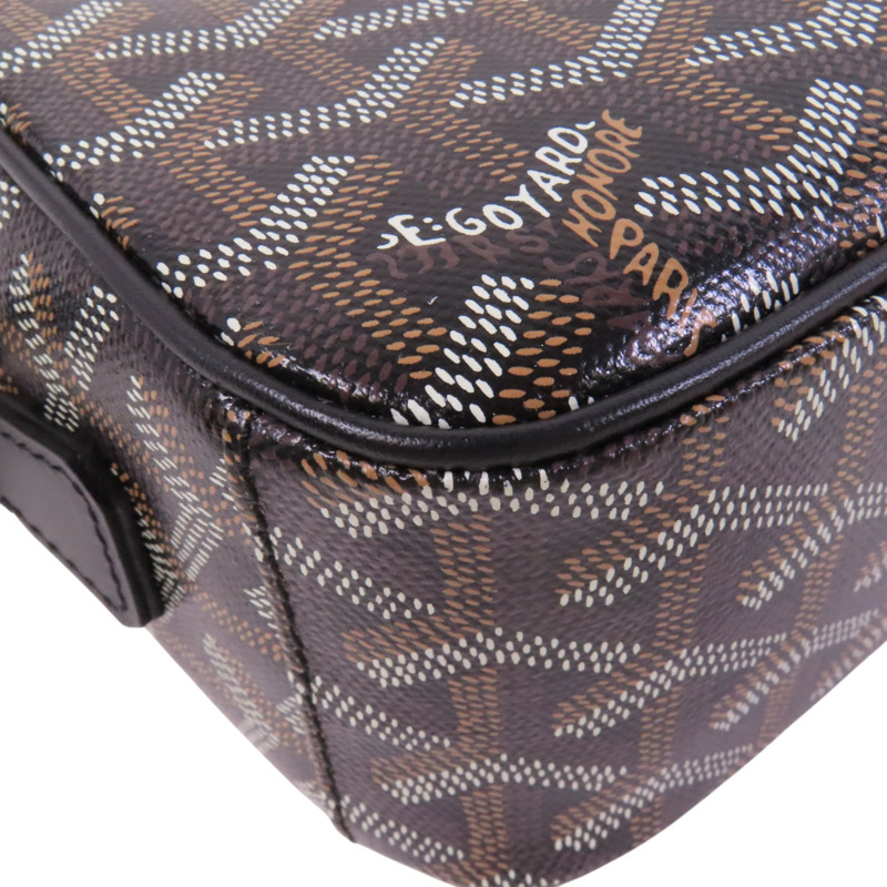 GOYARD 塗層帆布Cap Vert Pm銀扣肩背袋-12