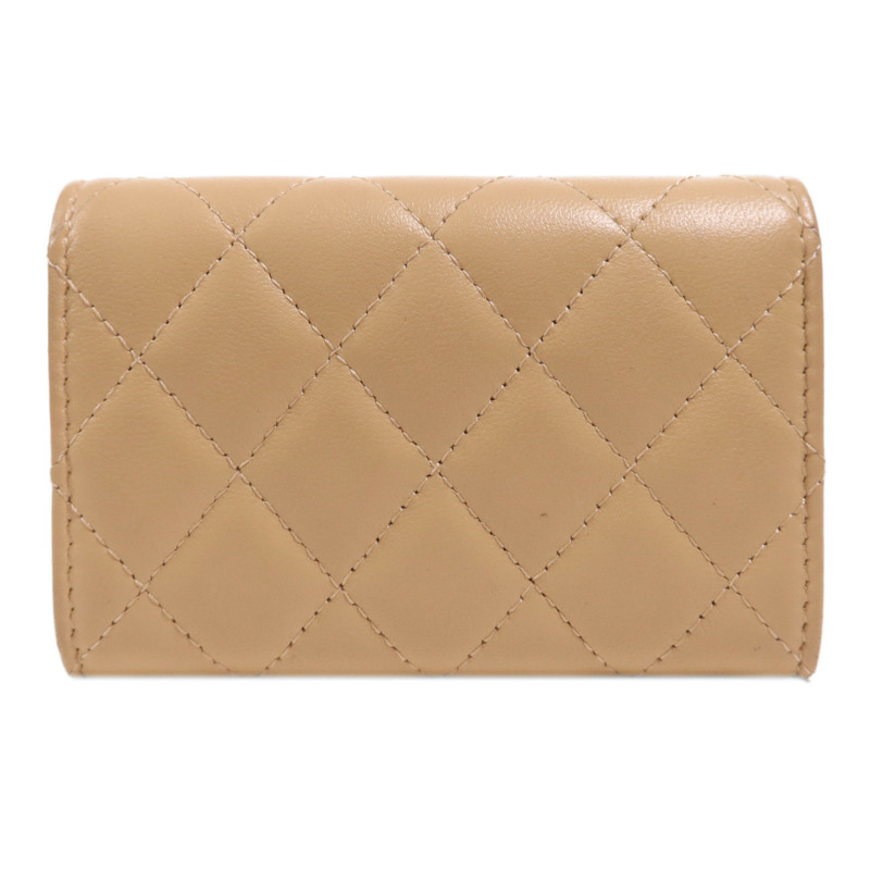 CHANEL 羊皮皮革Card Case銀扣卡片套-1