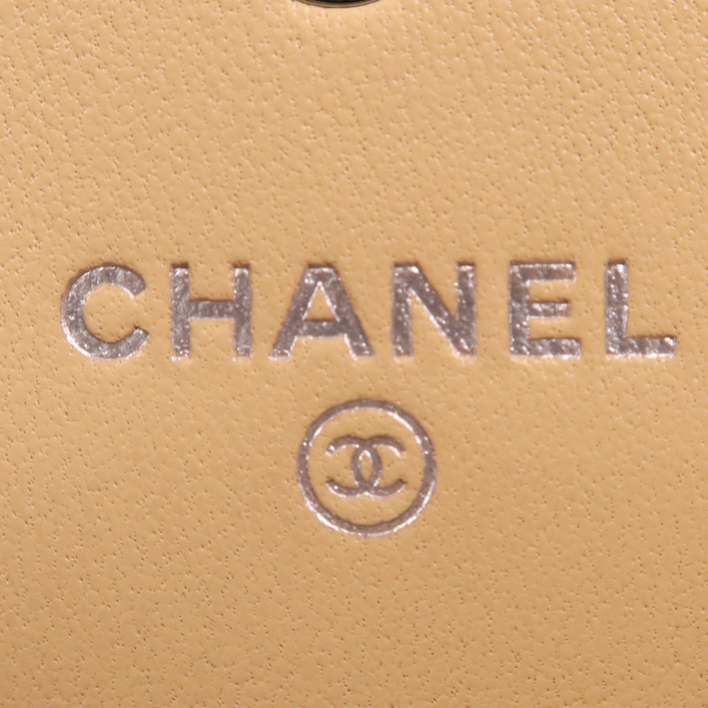 CHANEL 羊皮皮革Card Case銀扣卡片套-5