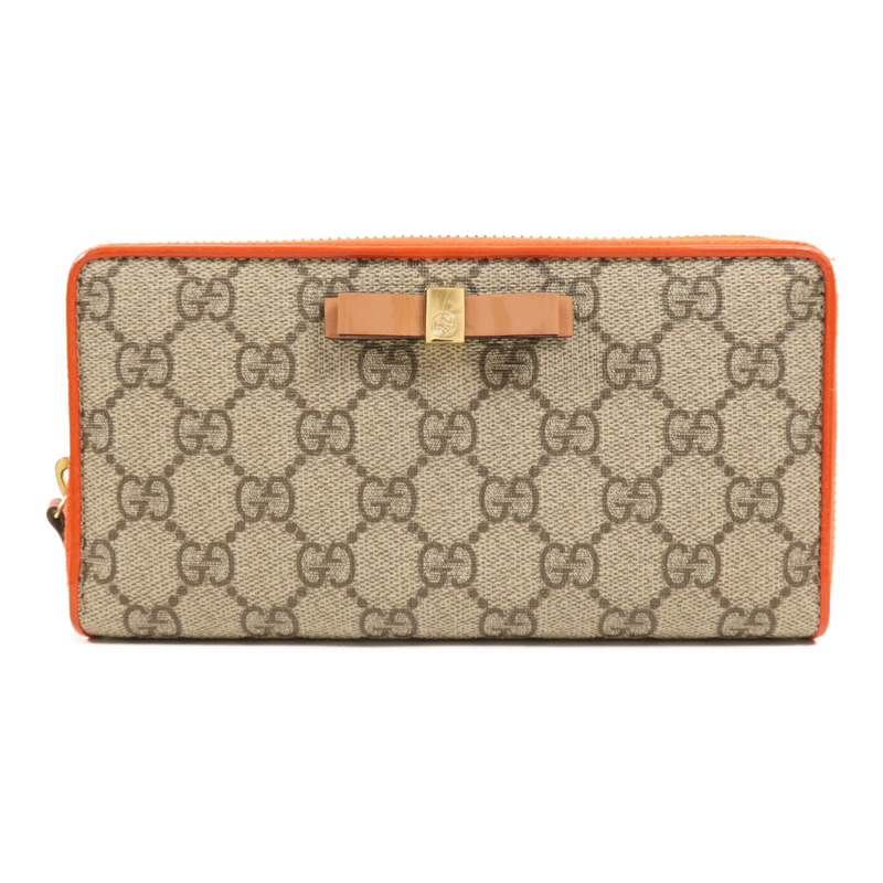 GUCCI 塗層帆布Long Wallet金扣長錢包-0
