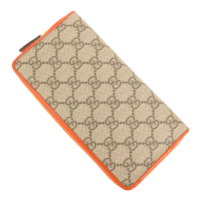 GUCCI 塗層帆布Long Wallet金扣長錢包-3