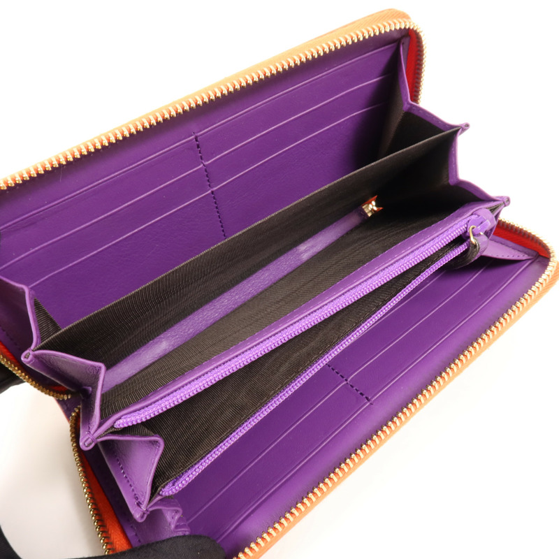 GUCCI 塗層帆布Long Wallet金扣長錢包-4