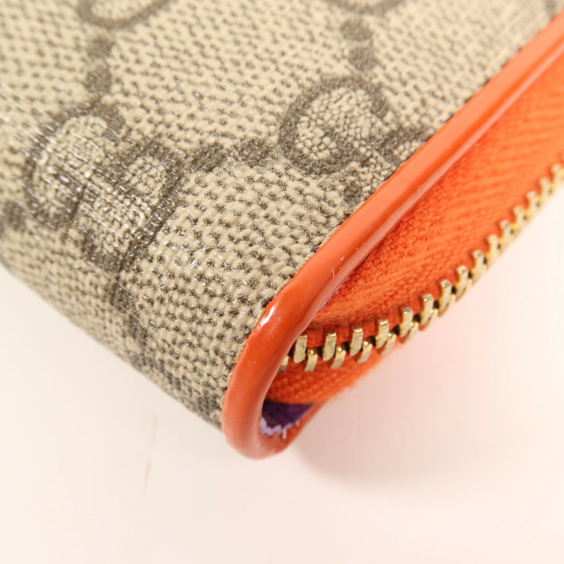 GUCCI 塗層帆布Long Wallet金扣長錢包-8