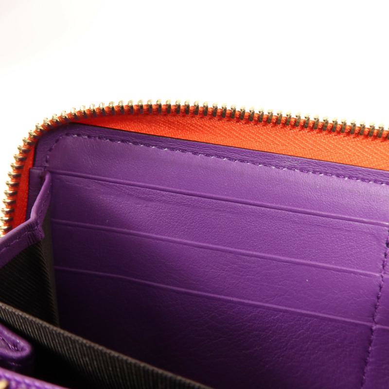 GUCCI 塗層帆布Long Wallet金扣長錢包-13