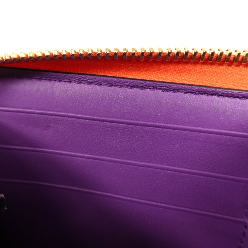 GUCCI 塗層帆布Long Wallet金扣長錢包-14