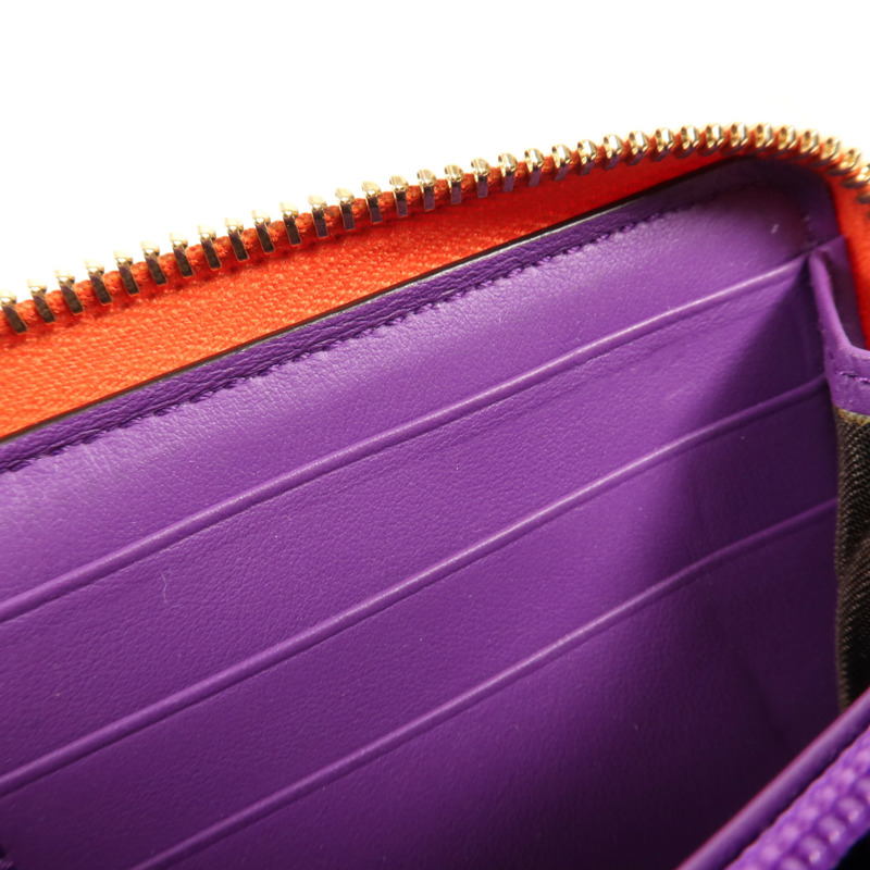 GUCCI 塗層帆布Long Wallet金扣長錢包-15