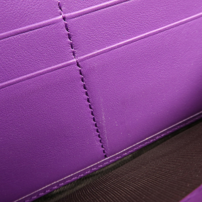 GUCCI 塗層帆布Long Wallet金扣長錢包-16