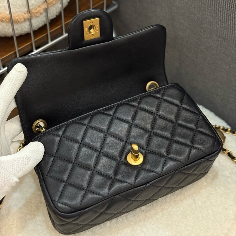 Chanel coco20 金球黑色 ✨最新晶片款-14