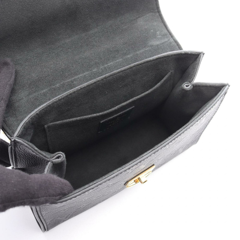 路易威登 Saint-Sulpice BB 肩背包，Monogram Empreinte 皮革，黑色，M44242-2