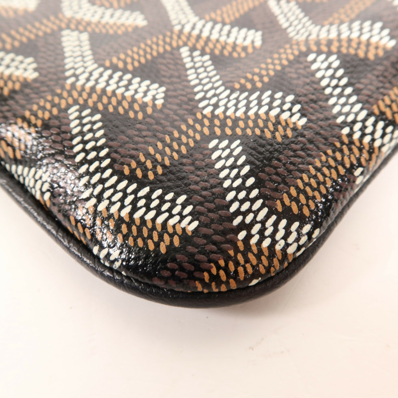 GOYARD 塗層帆布Pouch銀扣手拿包-7