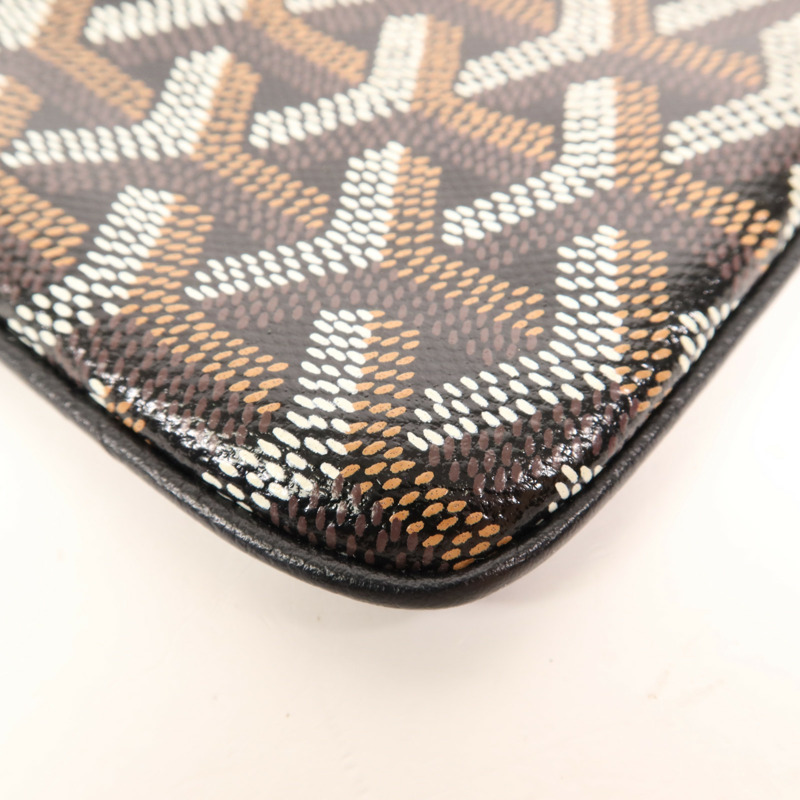 GOYARD 塗層帆布Pouch銀扣手拿包-8