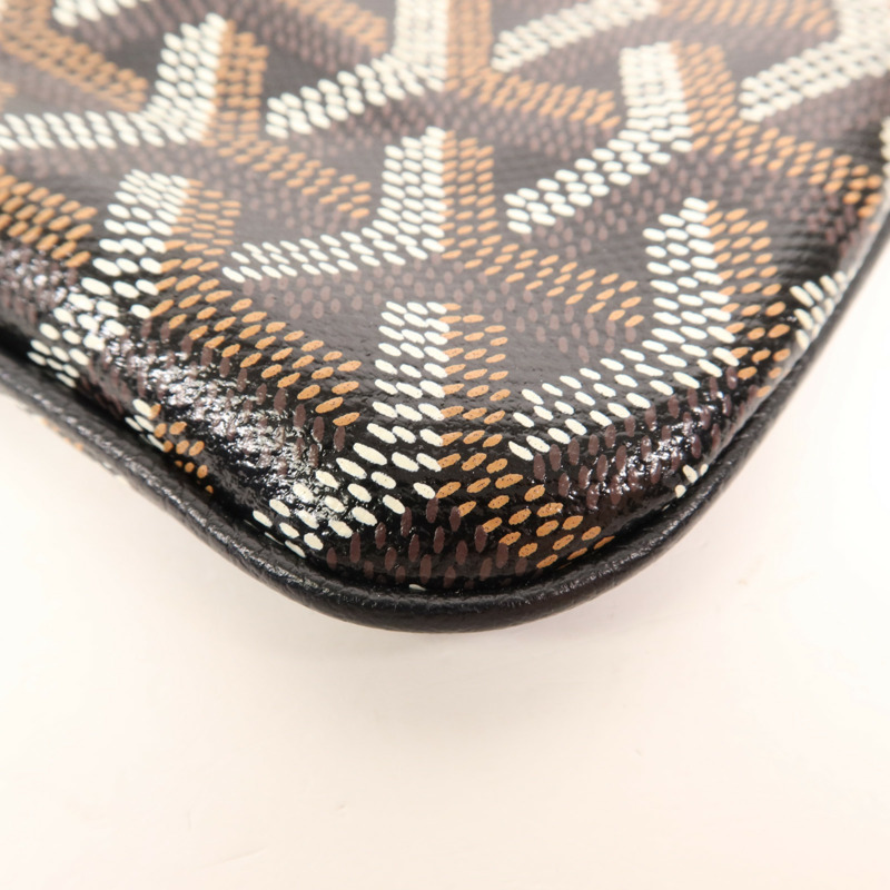 GOYARD 塗層帆布Pouch銀扣手拿包-10