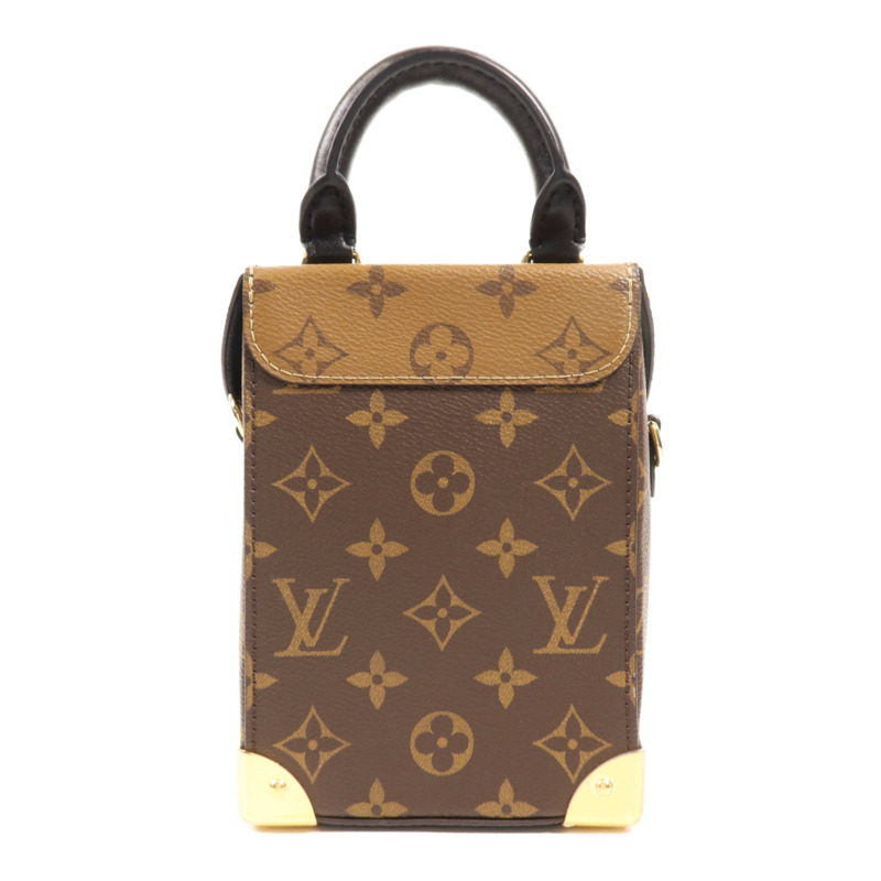 LOUIS VUITTON Monogram/Monogram Reverse Camera Box金扣手挽肩背兩用袋-1