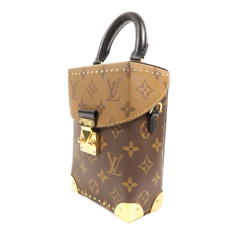 LOUIS VUITTON Monogram/Monogram Reverse Camera Box金扣手挽肩背兩用袋-2