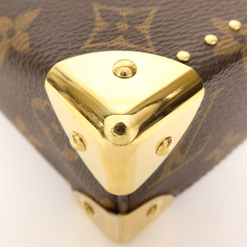 LOUIS VUITTON Monogram/Monogram Reverse Camera Box金扣手挽肩背兩用袋-8