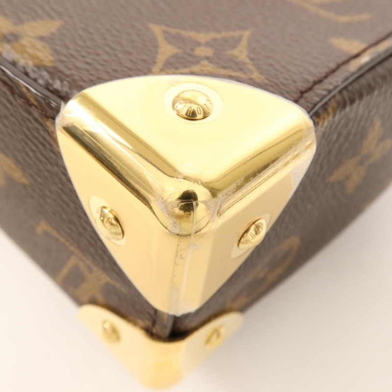 LOUIS VUITTON Monogram/Monogram Reverse Camera Box金扣手挽肩背兩用袋-9