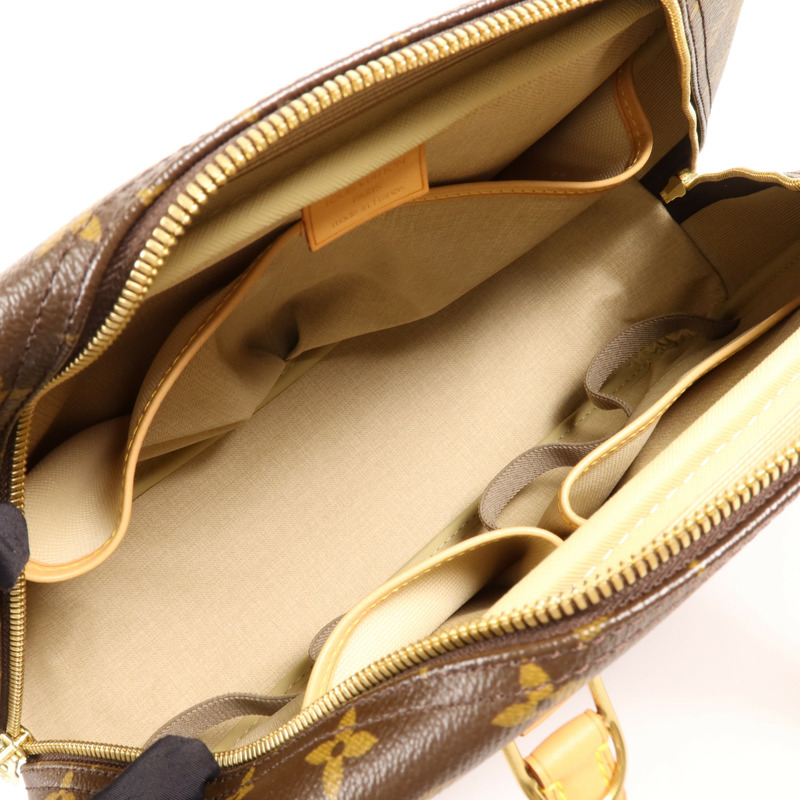 LOUIS VUITTON Monogram Deauville金扣手挽袋-4