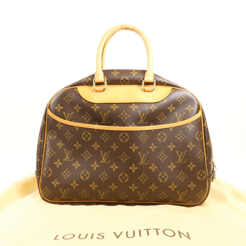 LOUIS VUITTON Monogram Deauville金扣手挽袋-8