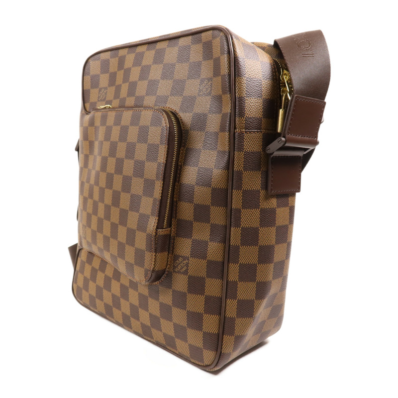 LOUIS VUITTON Damier Olaf MM金扣肩背袋-2