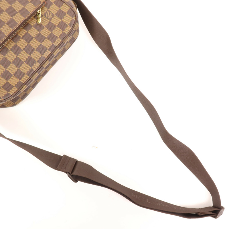 LOUIS VUITTON Damier Olaf MM金扣肩背袋-7