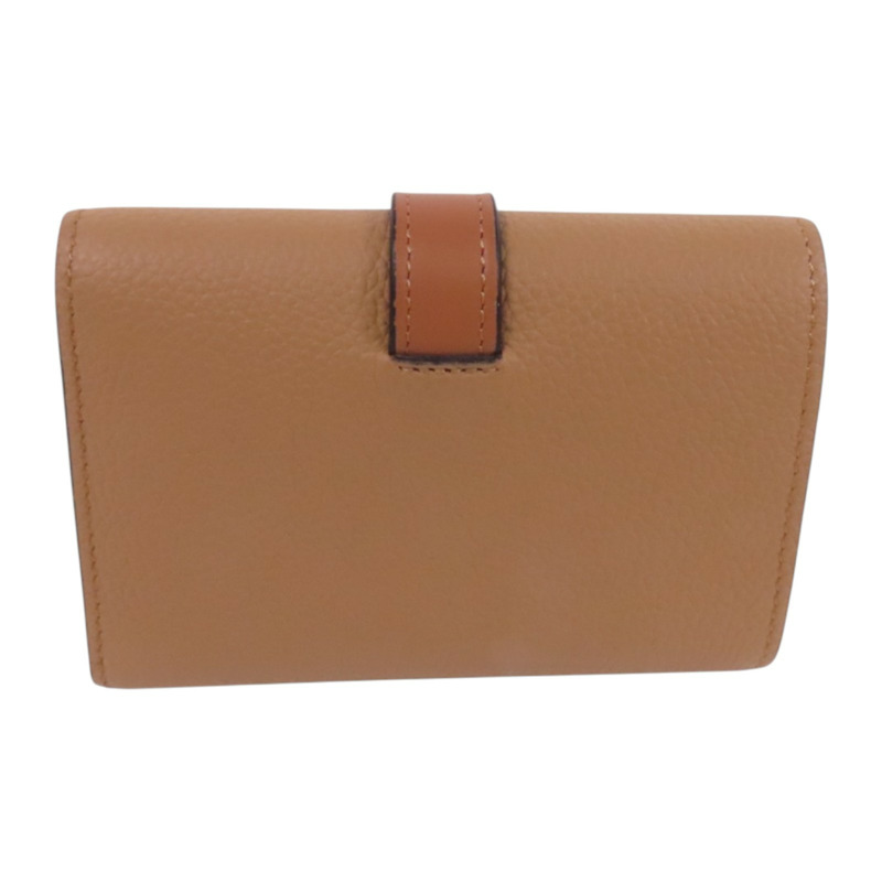 LOEWE 牛皮皮革Small Wallet銀扣短錢包-1